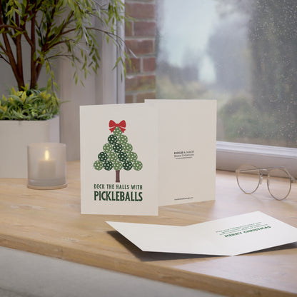 Deck The Halls With Pickleballs Holiday Cards