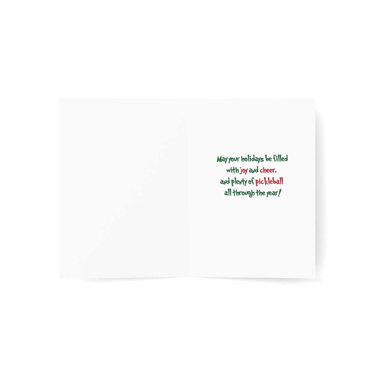 'Tis The Season Pickleball Holiday Cards