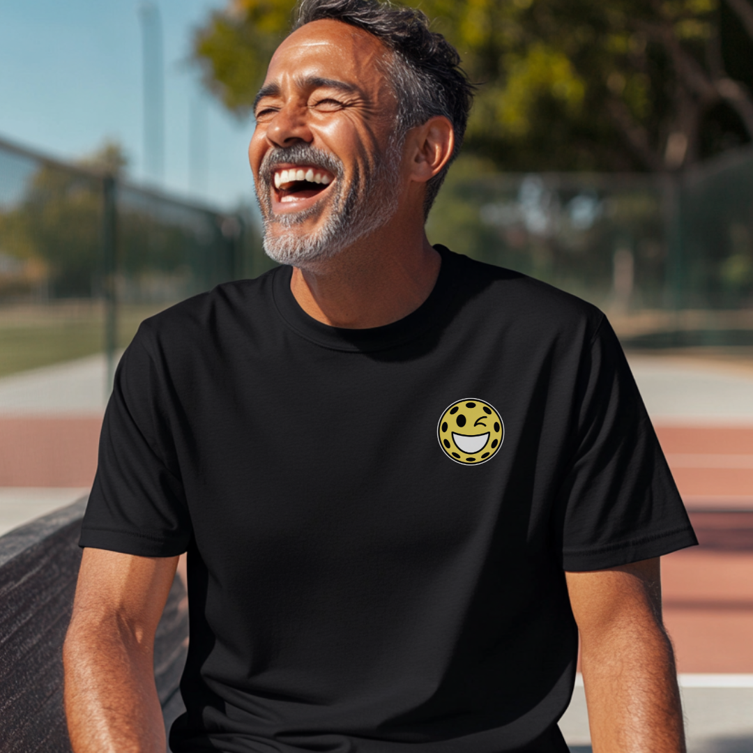 Pickleball Smiley Face Unisex Tee
