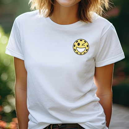 Pickleball Smiley Face Unisex Tee
