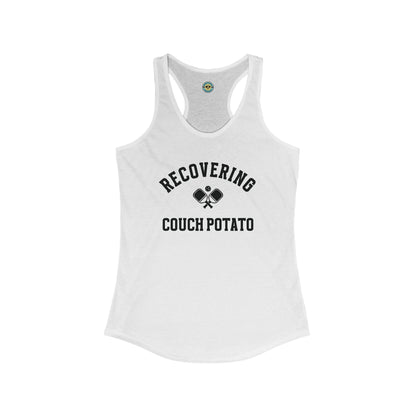 Recovering Couch Potato Women's Racerback Tank