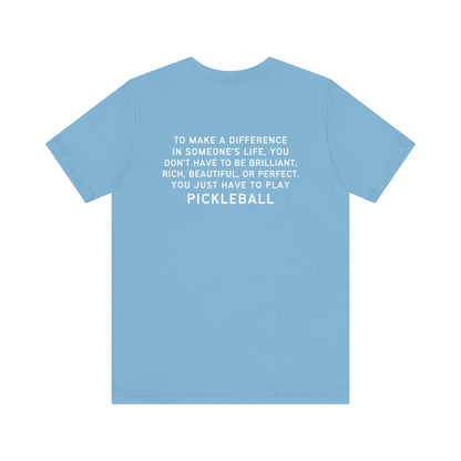 Make A Difference Pickleball Unisex Tee