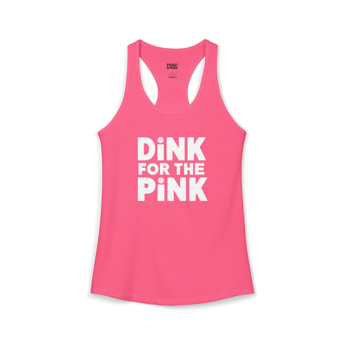 Dink For The Pink Women's Racerback Tank