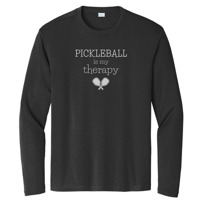 Pickleball Is My Therapy Unisex Long Sleeve Performance Tee