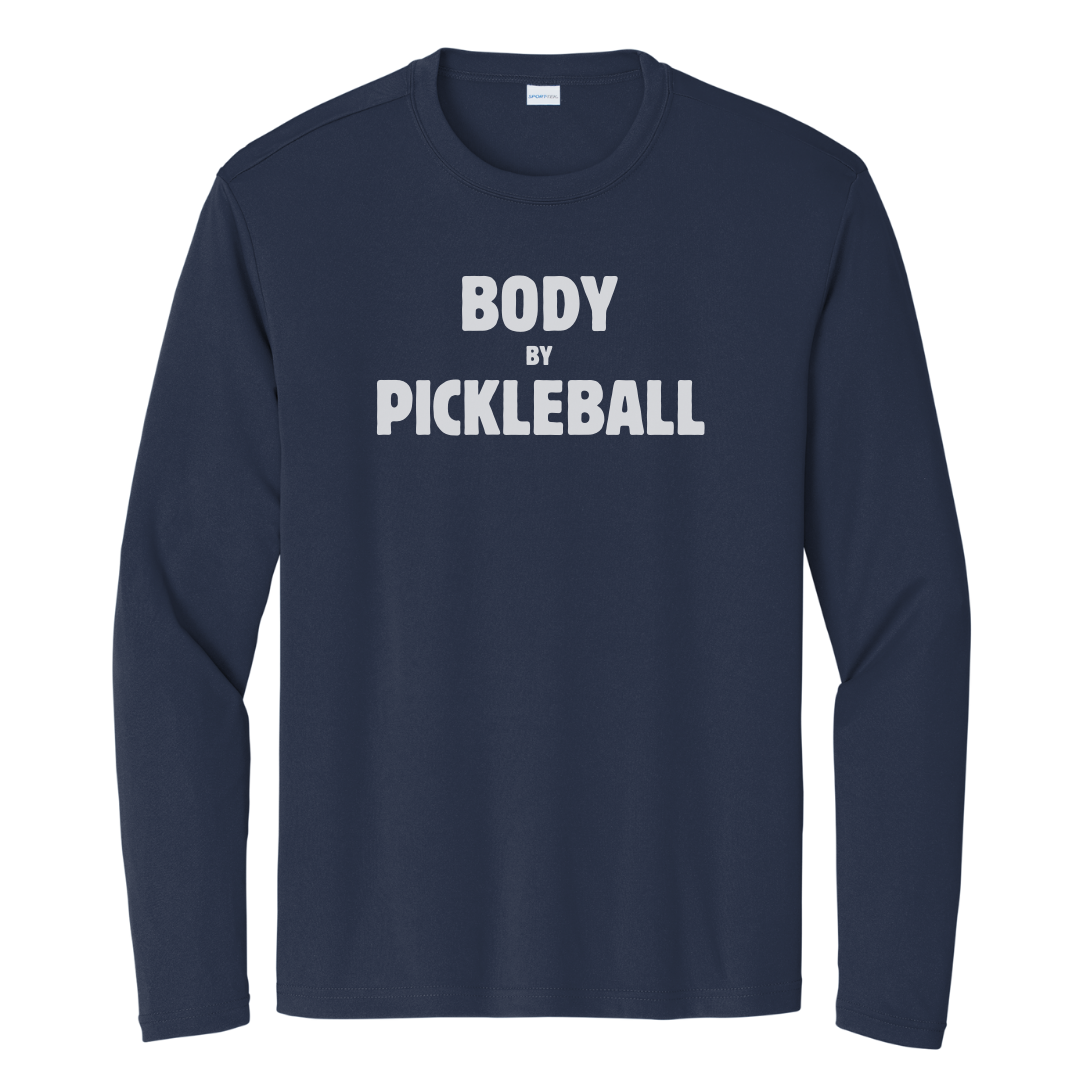 Body By Pickleball Unisex Long Sleeve Performance Tee