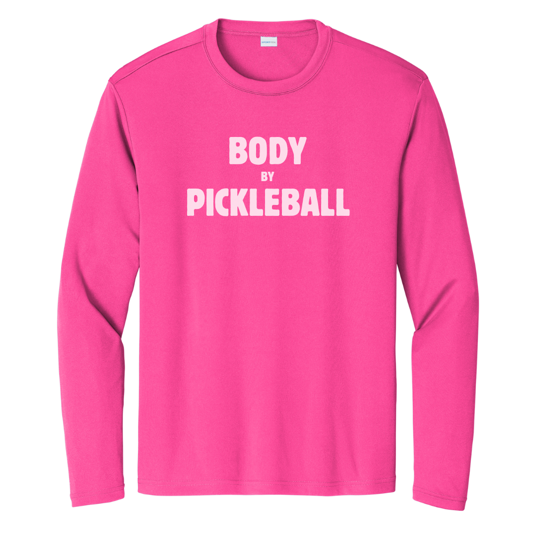 Body By Pickleball Unisex Long Sleeve Performance Tee
