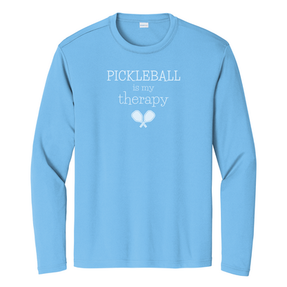 Pickleball Is My Therapy Unisex Long Sleeve Performance Tee