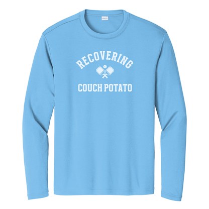 Recovering Coach Potato Unisex Long Sleeve Performance Tee