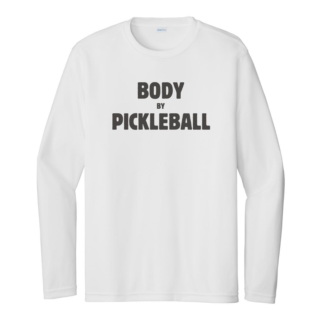 Body By Pickleball Unisex Long Sleeve Performance Tee