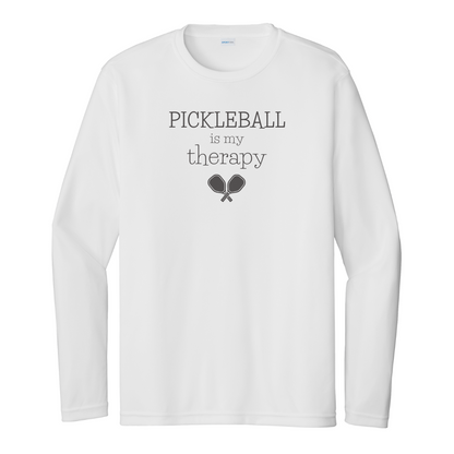 Pickleball Is My Therapy Unisex Long Sleeve Performance Tee