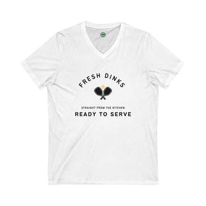 Fresh Dinks Unisex V-neck Tee