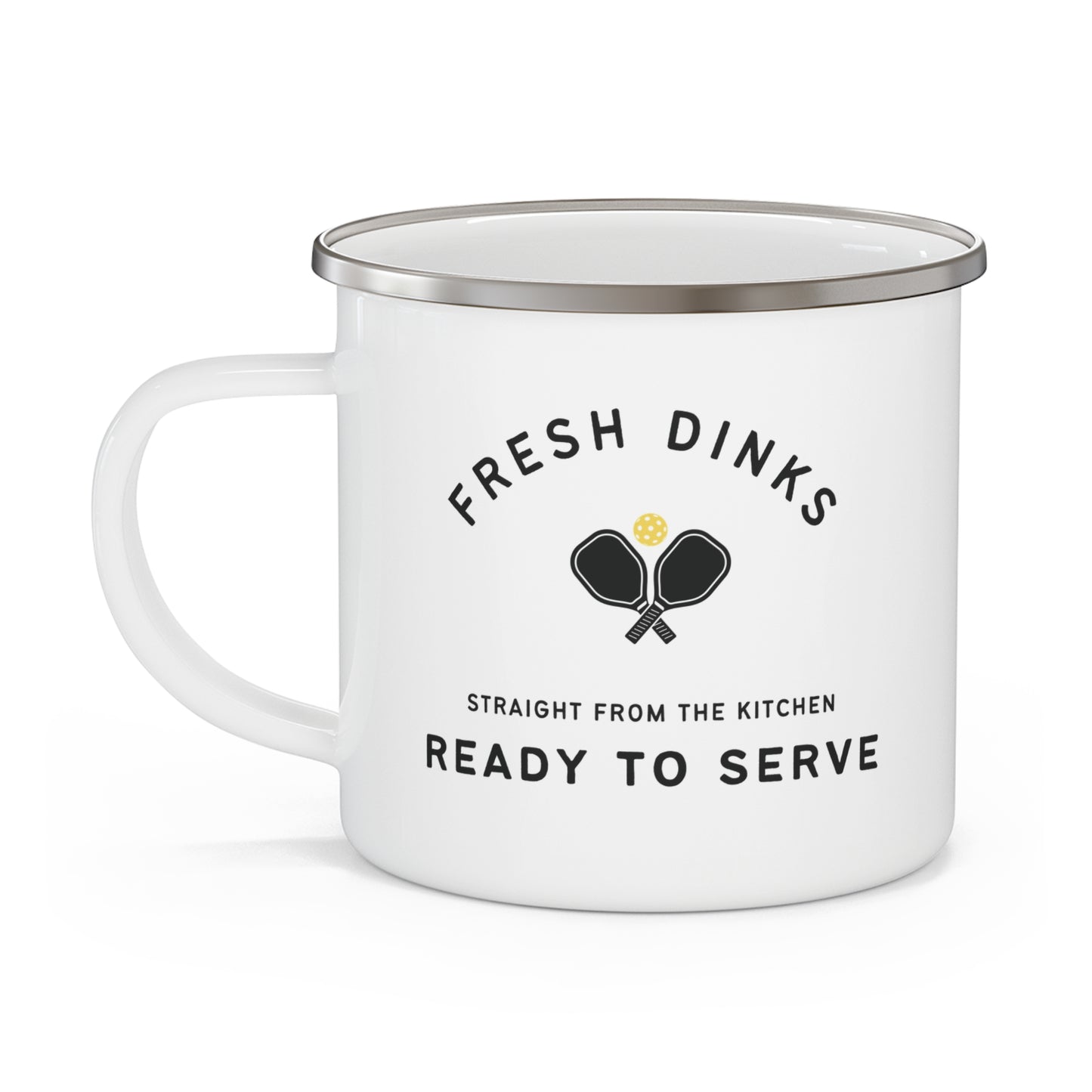 Fresh Dinks Pickleball Enamel Mug