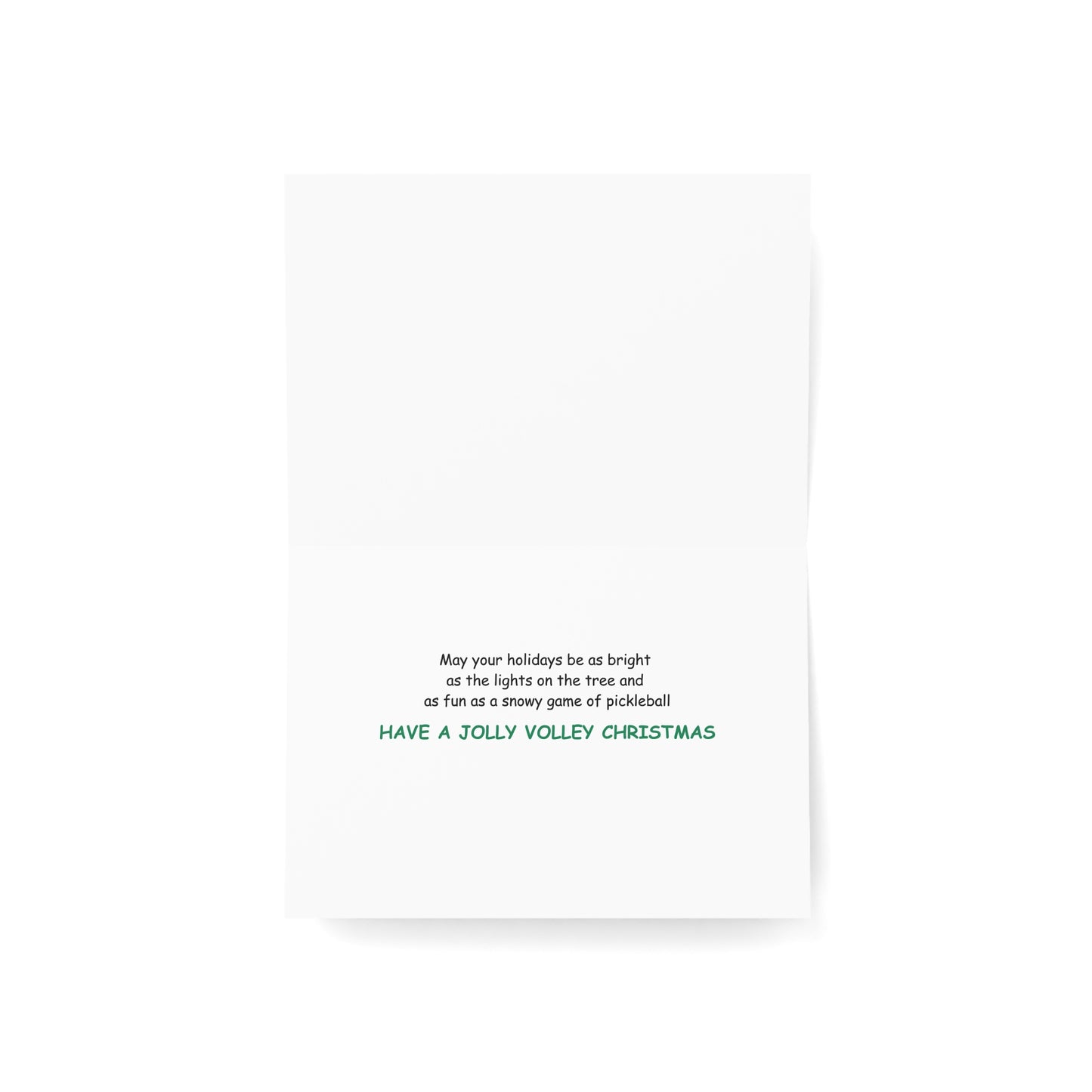 Jolly Volley Christmas Pickleball Holiday Cards