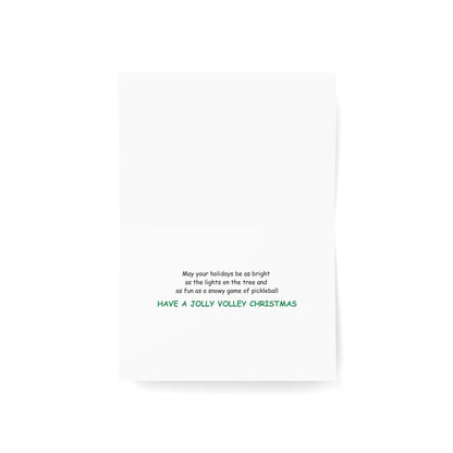 Jolly Volley Christmas Pickleball Holiday Cards