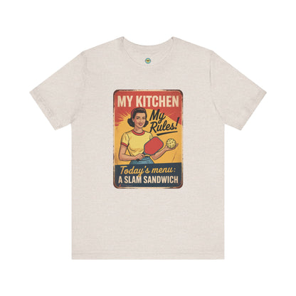 Slam Sandwich Retro Pickleball Unisex Tee