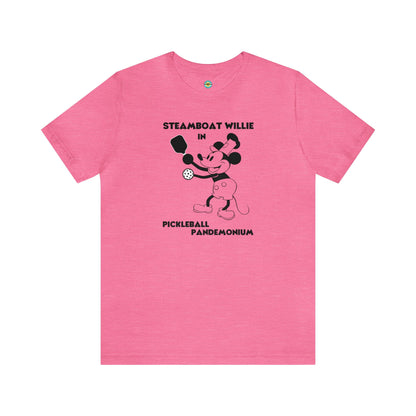 Steamboat Willie Pickleball Pandemonium Unisex Tee
