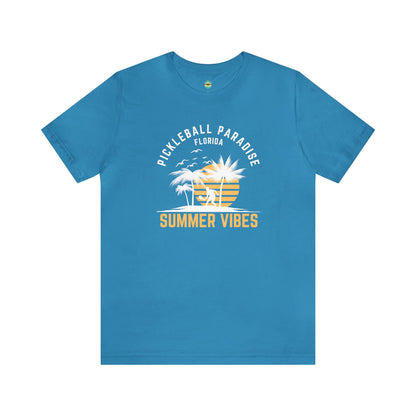 Pickleball Paradise Florida Summer Vibes Unisex Tee