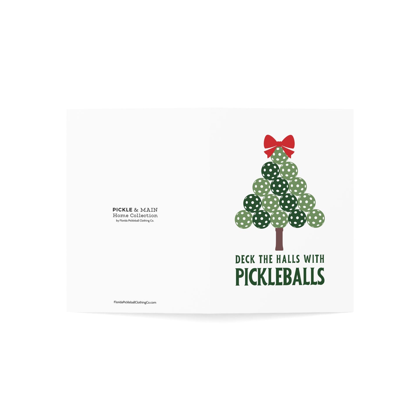 Deck The Halls With Pickleballs Holiday Cards