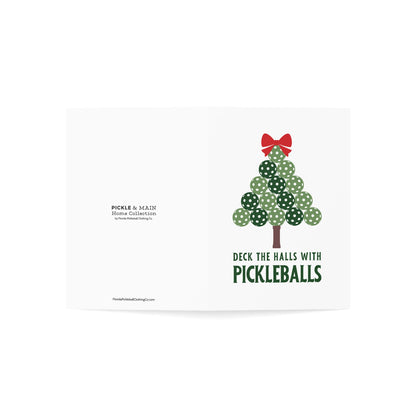 Deck The Halls With Pickleballs Holiday Cards