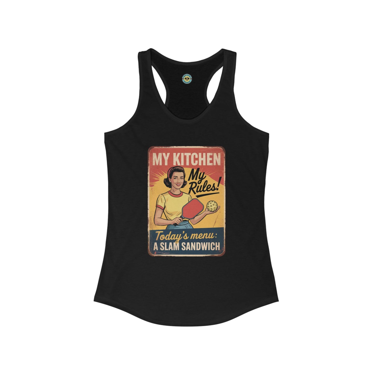 Slam Sandwich Retro Women's Racerback Tank