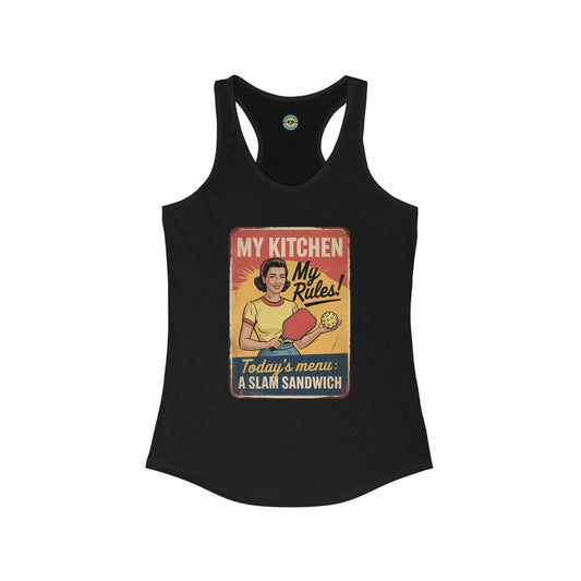 Slam Sandwich Retro Women's Racerback Tank
