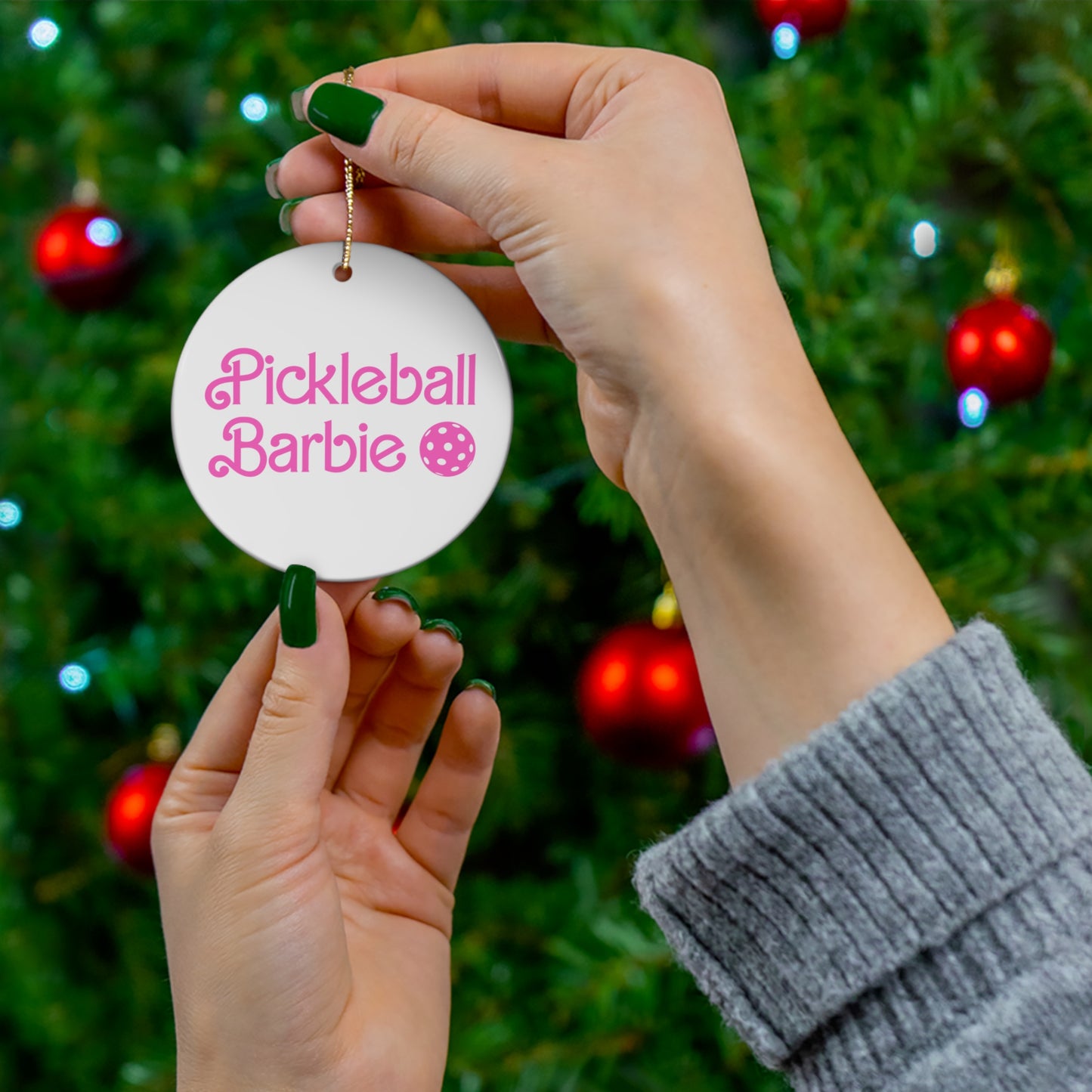 Pickleball Barbie Ornament