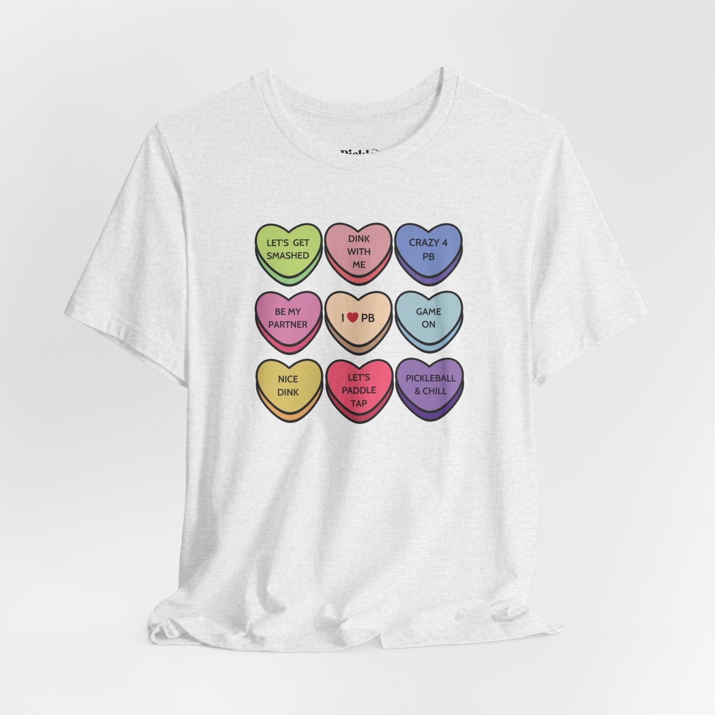 Pickleball Candy Hearts Unisex T-shirt
