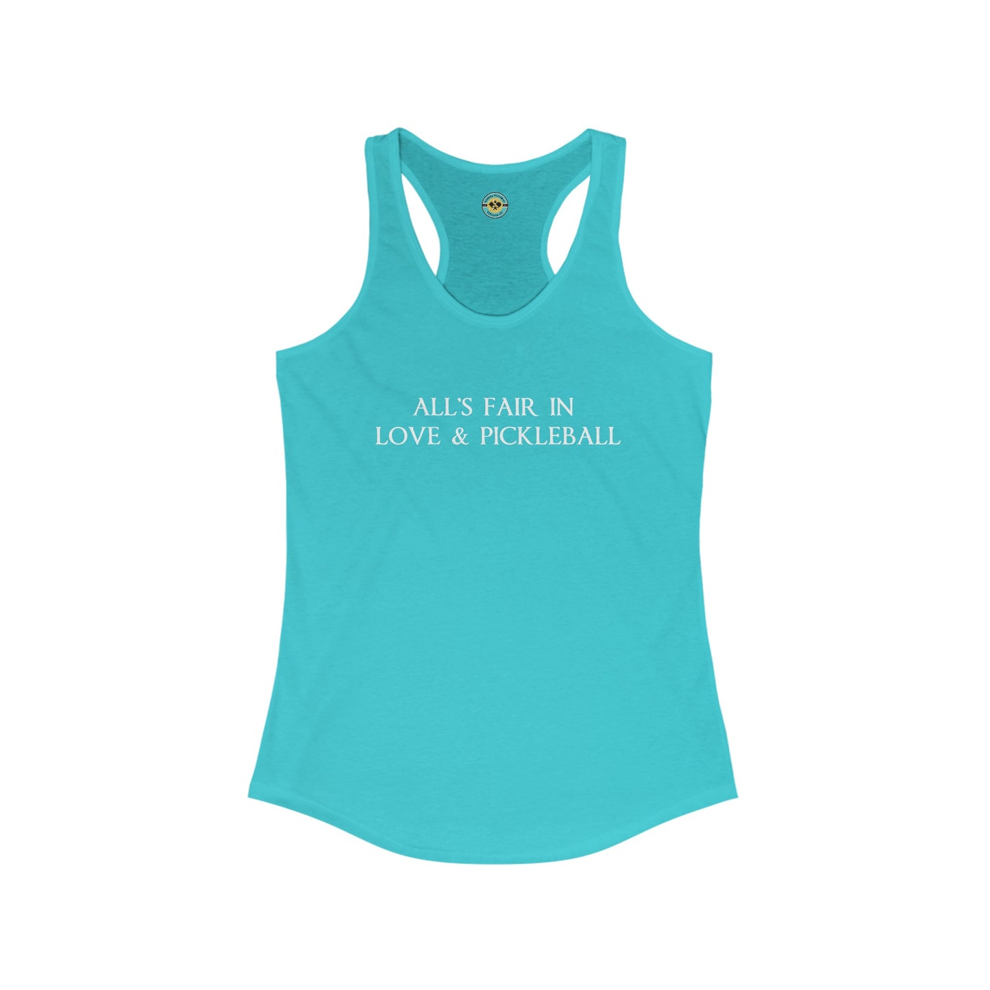 All's Fair in Love & Pickleball Women's Racerback Tank