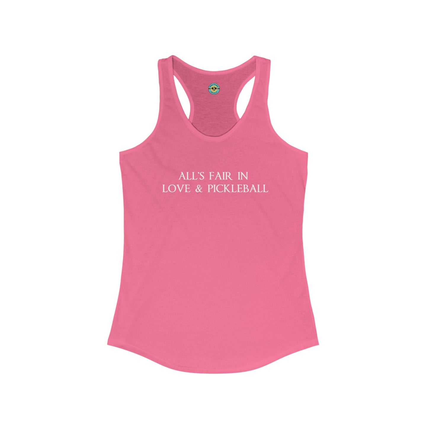 All's Fair in Love & Pickleball Women's Racerback Tank