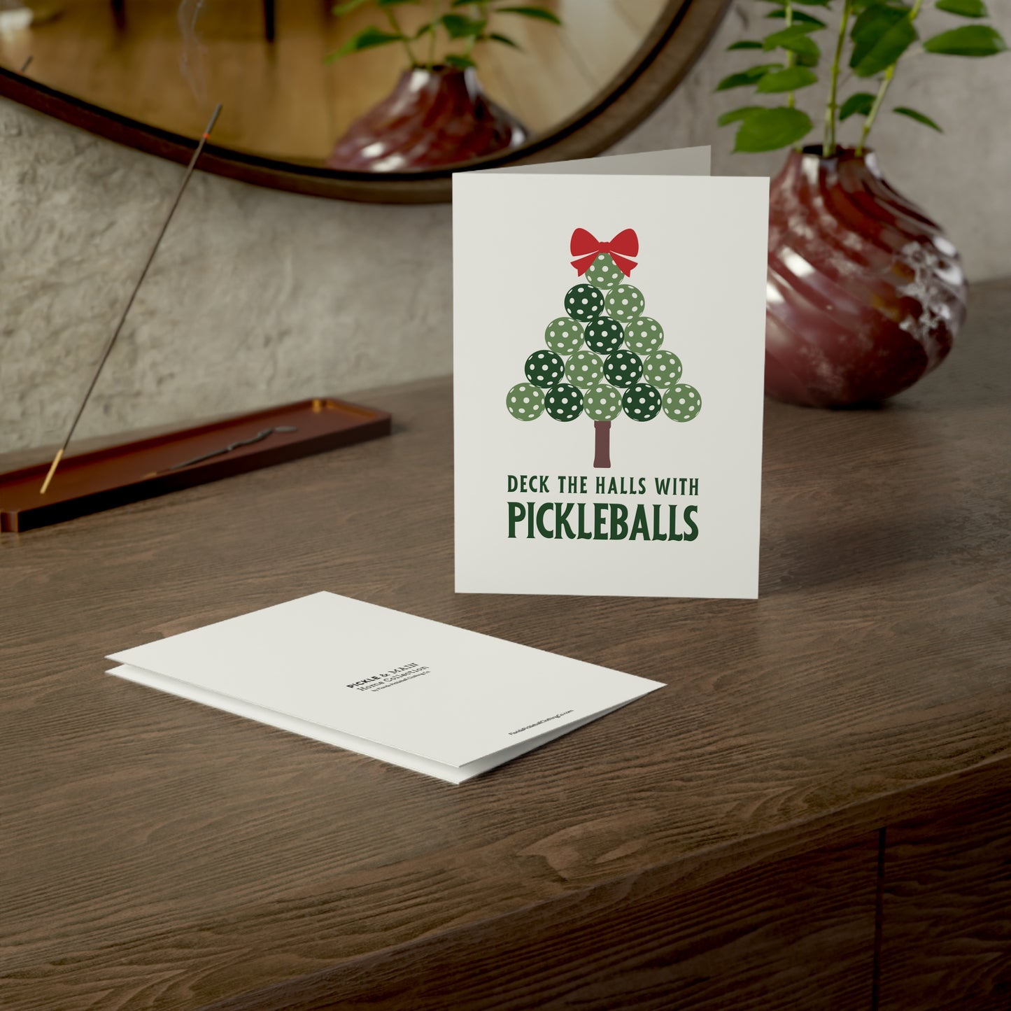 Deck The Halls With Pickleballs Holiday Cards