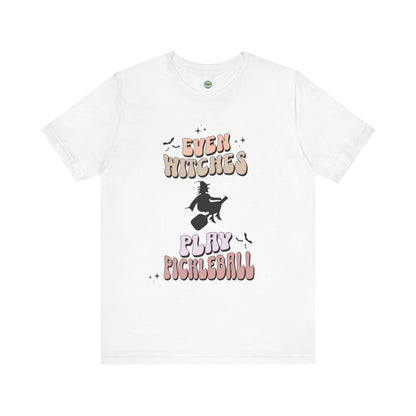 Even Witches Play Pickleball Unisex Tee
