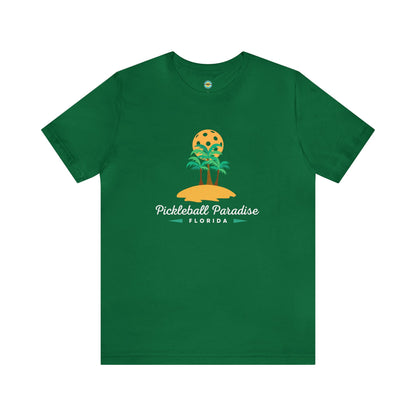 Pickleball Paradise Florida Unisex Tee - White Lettering
