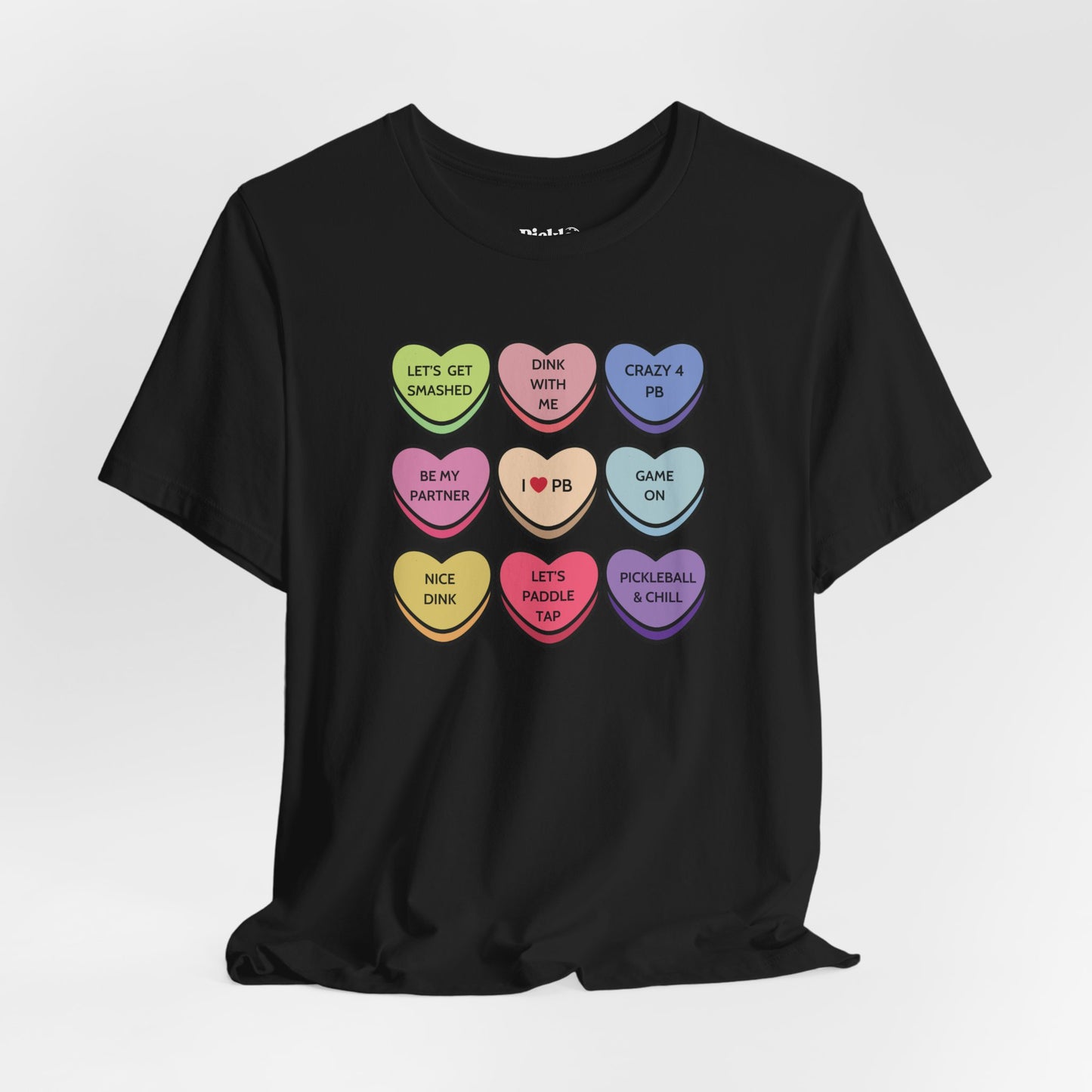 Pickleball Candy Hearts Unisex T-shirt