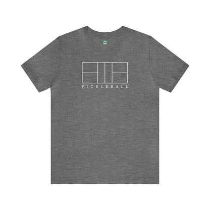 Pickleball Court Unisex Tee