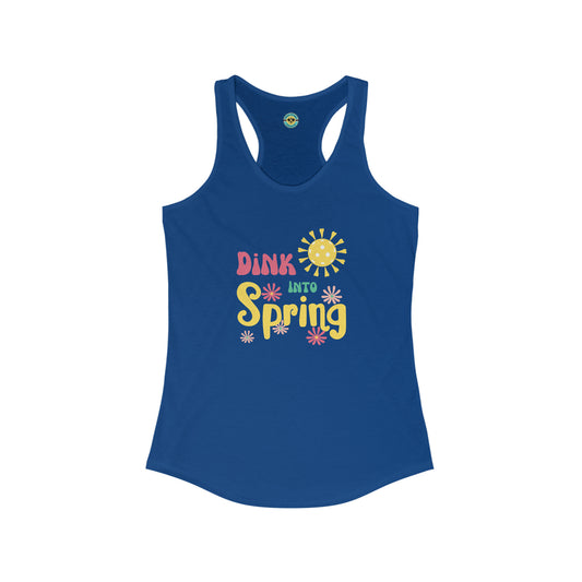 Dink Into Spring Women's Racerback Tank