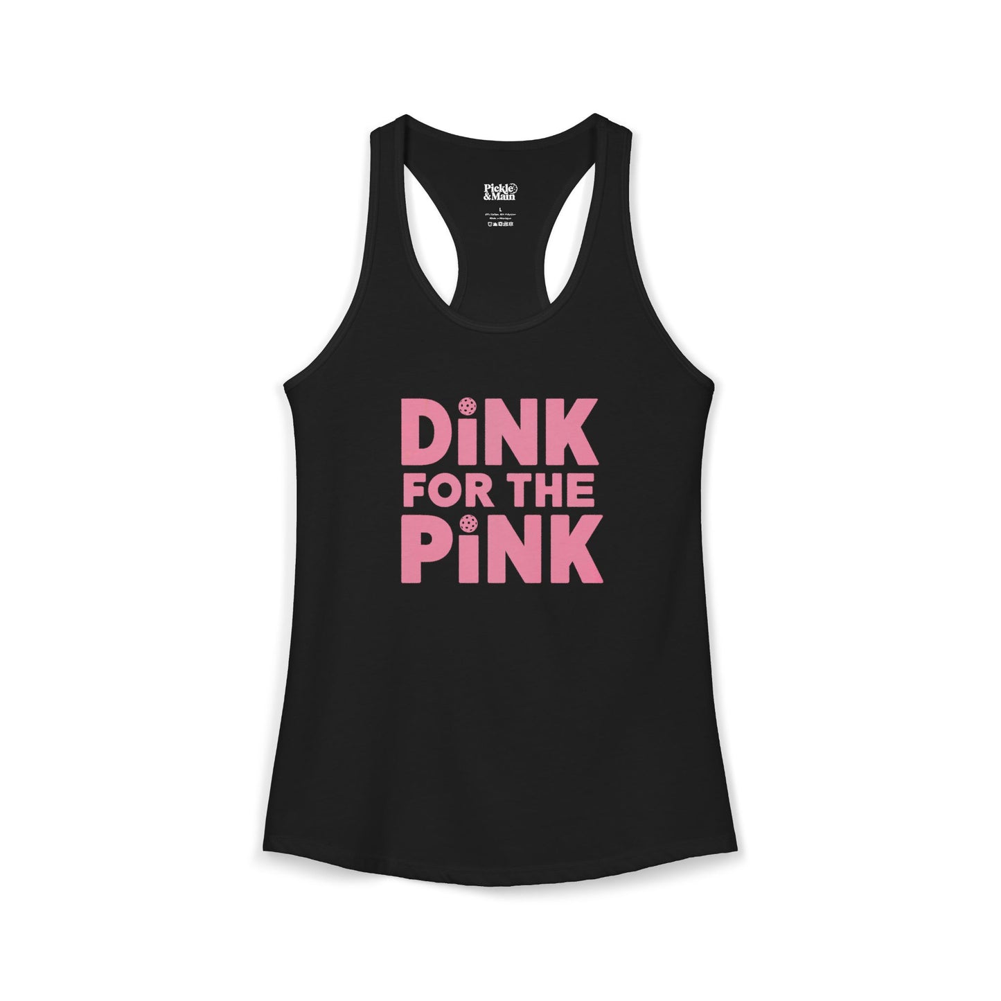 Dink For The Pink Women's Racerback Tank