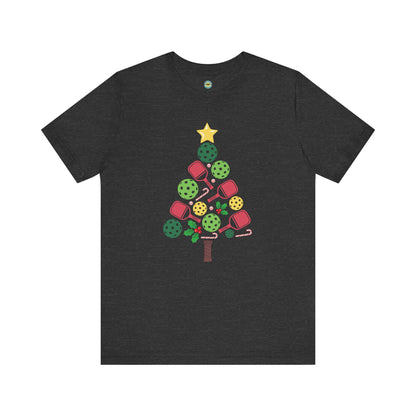 Pickleball Christmas Tree Unisex Tee