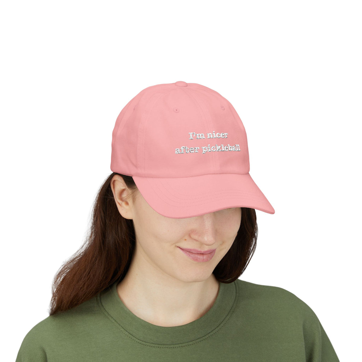 I’m Nicer After Pickleball Embroidered Pickleball Cap