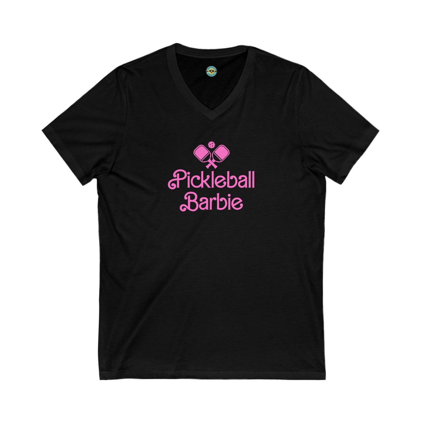 Pickleball Barbie Paddles Unisex V-neck Tee