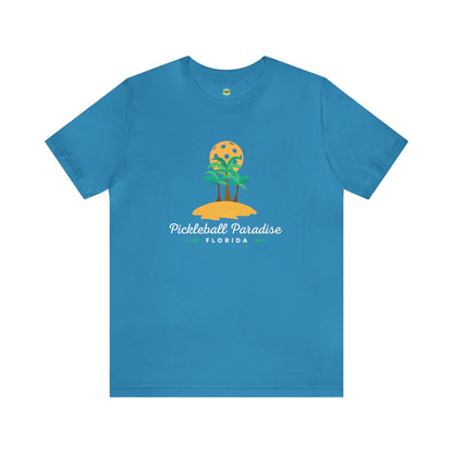 Pickleball Paradise Florida Unisex Tee - White Lettering