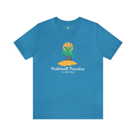Pickleball Paradise Florida Unisex Tee - White Lettering