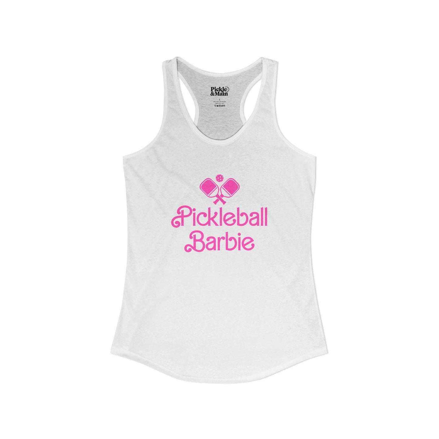 Pickleball Barbie Racerback Tank
