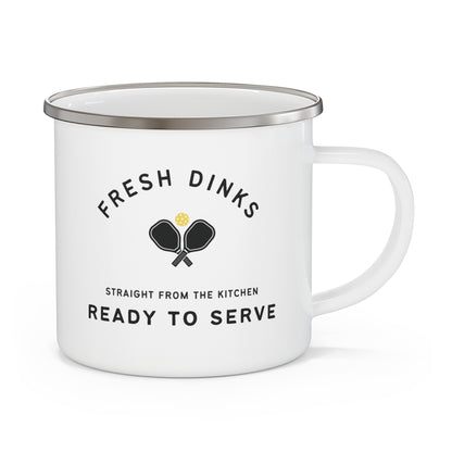 Fresh Dinks Pickleball Enamel Mug