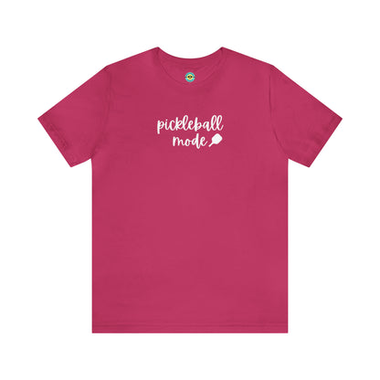 Pickleball Mode Script Unisex Short Sleeve Tee