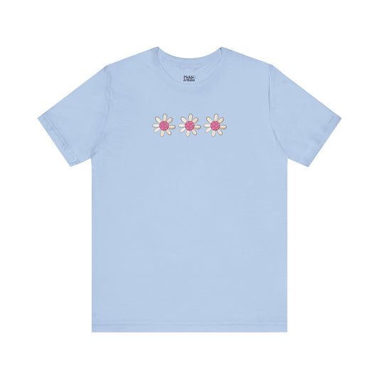 Pickleball Flowers Unisex Tee