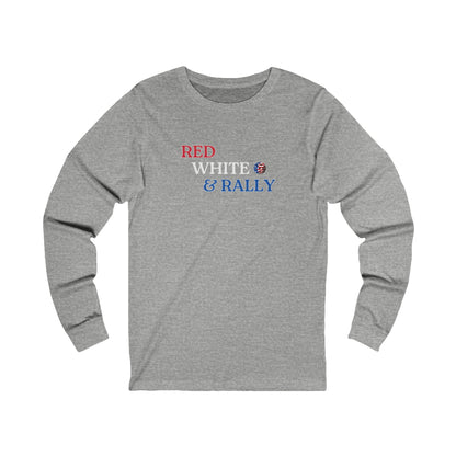 Red White & Rally Pickleball Unisex Long Sleeve Tee