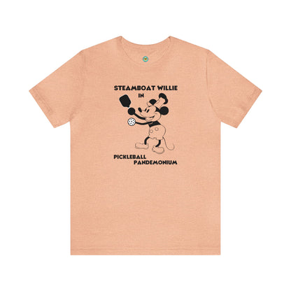 Steamboat Willie Pickleball Pandemonium Unisex Tee