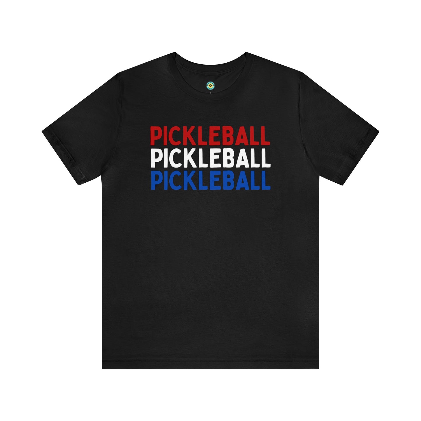 Pickleball Red White Blue Unisex Tee