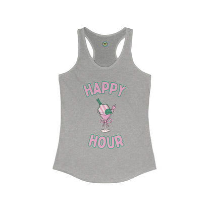 Happy Hour Cocktail Pickleball Women's Racerback Tank