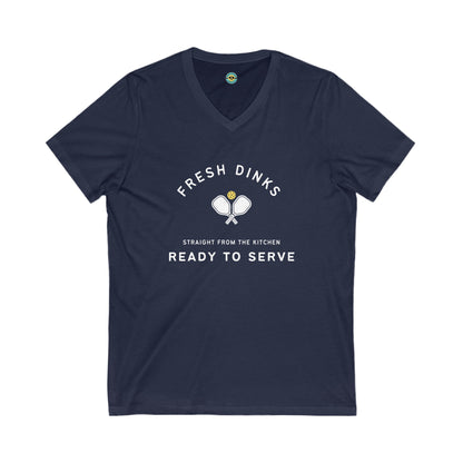 Fresh Dinks Unisex V-neck Tee